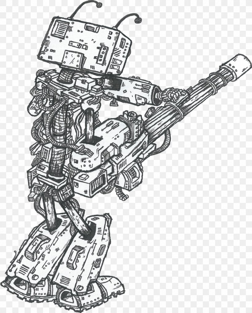 Line Art Drawing Robotics, PNG, 900x1118px, Line Art, Art, Artwork, Autonomous Robot, Black And White Download Free