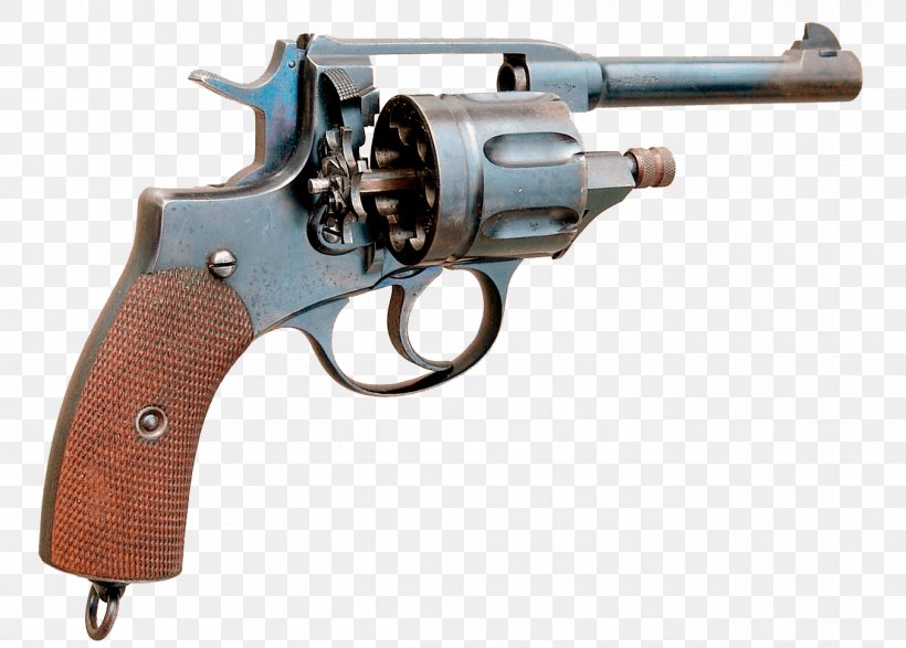 Revolver Trigger Firearm Nagant M1895 Cylinder, PNG, 1352x969px, Revolver, Air Gun, Cartridge, Cylinder, Extractor Download Free