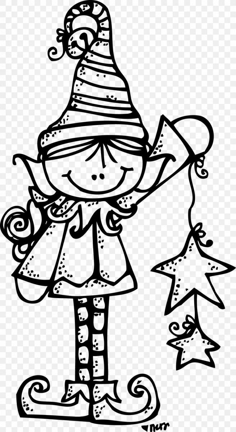 The Elf On The Shelf Santa Claus Christmas Elf, PNG, 876x1600px, Elf On The Shelf, Art, Artwork, Black And White, Christmas Download Free