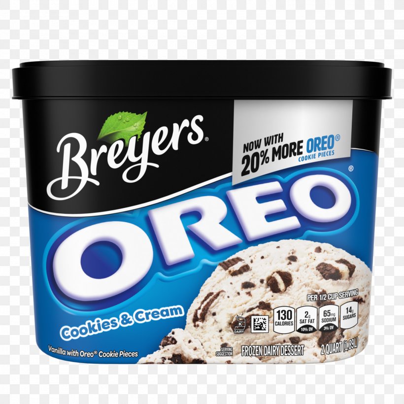 Cookies And Cream Dairy Products Oreo, PNG, 1500x1500px, Cream, Breyers, Cookies And Cream, Dairy Product, Dairy Products Download Free