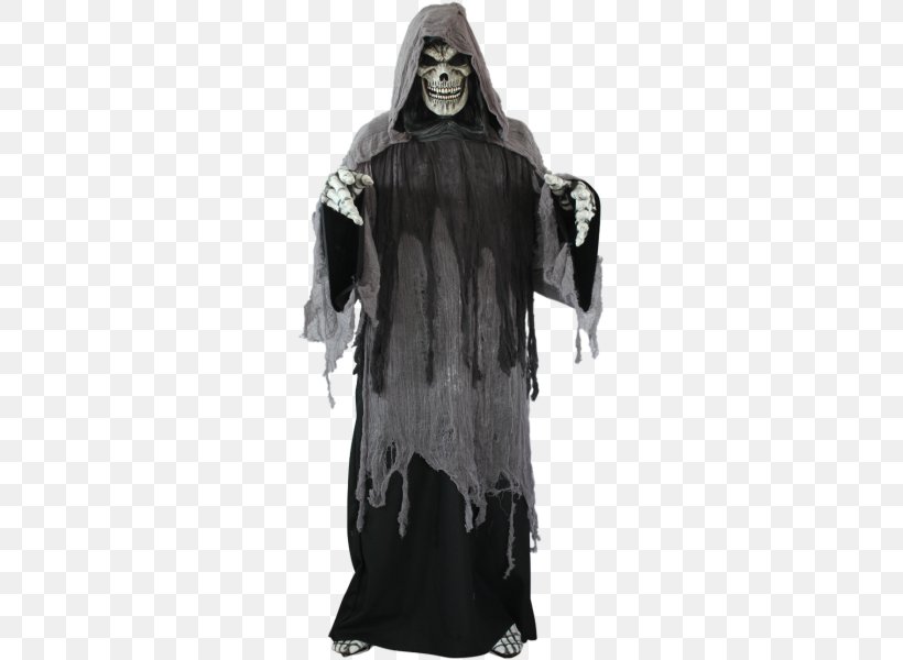 Death Robe Halloween Costume Clothing, PNG, 600x600px, Death, Black And White, Cape, Cloak, Clothing Download Free