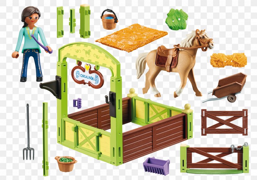 PLAYMOBIL 9478 Dreamworks Spirit Riding Free Lucky and Spirit with Horse Stall for sale online 