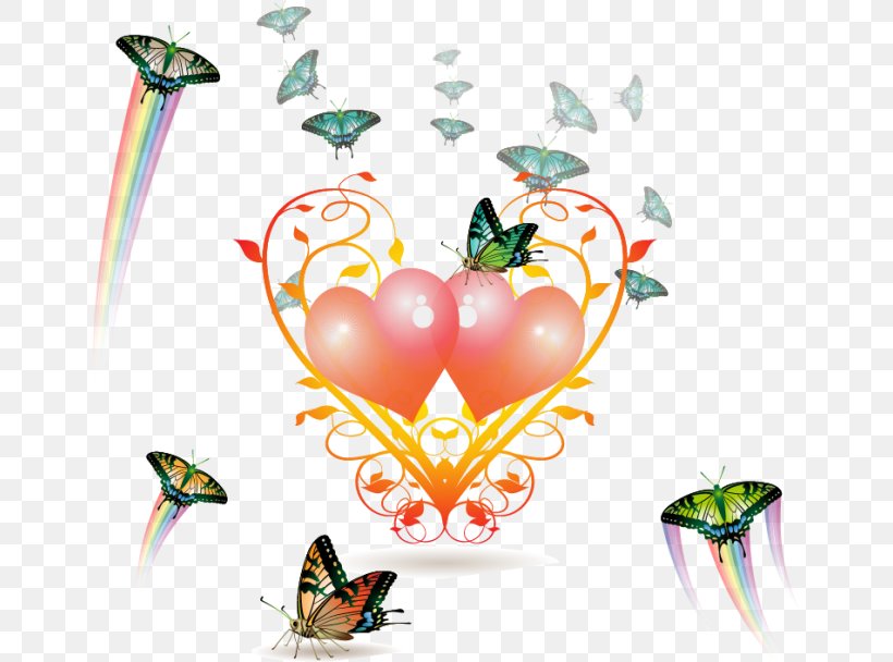 Desktop Wallpaper Flower, PNG, 650x608px, Watercolor, Cartoon, Flower, Frame, Heart Download Free