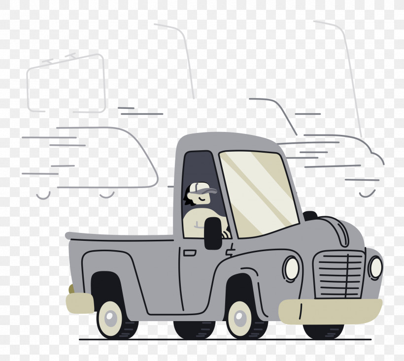 Driving, PNG, 2500x2235px, Driving, Automobile Engineering, Car, Cartoon, Commercial Vehicle Download Free