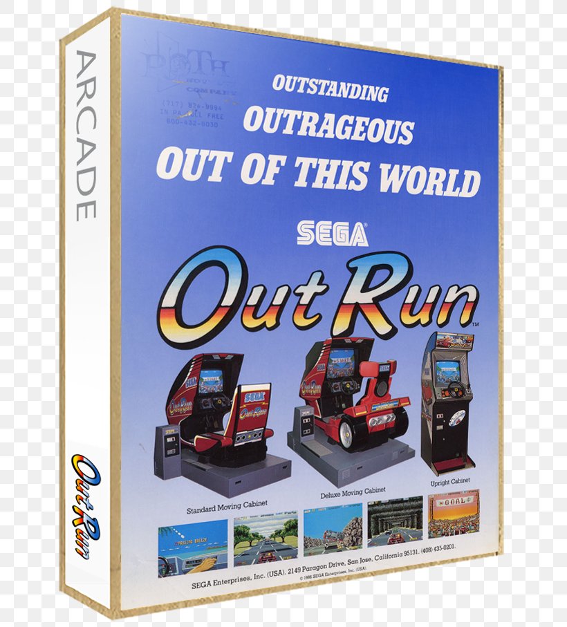 Out Run OutRun 2 Free Play Florida Arcade Game Video Games, PNG, 665x907px, Out Run, Advertising, Amusement Arcade, Arcade Cabinet, Arcade Game Download Free