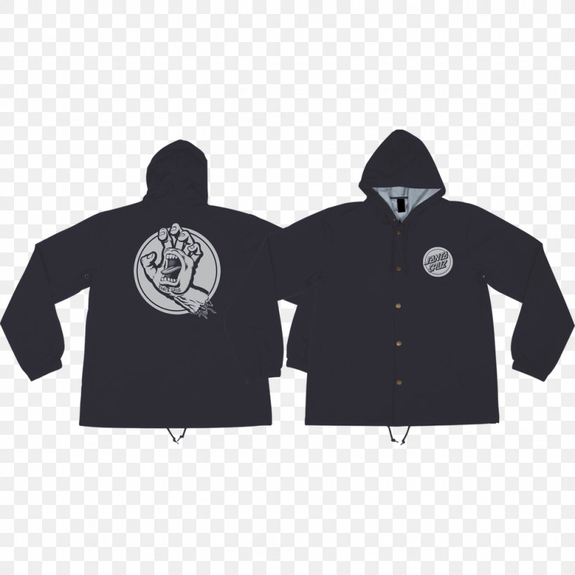 Hoodie T-shirt Jacket Windbreaker, PNG, 1024x1024px, Hoodie, Black, Brand, Clothing, Cuff Download Free
