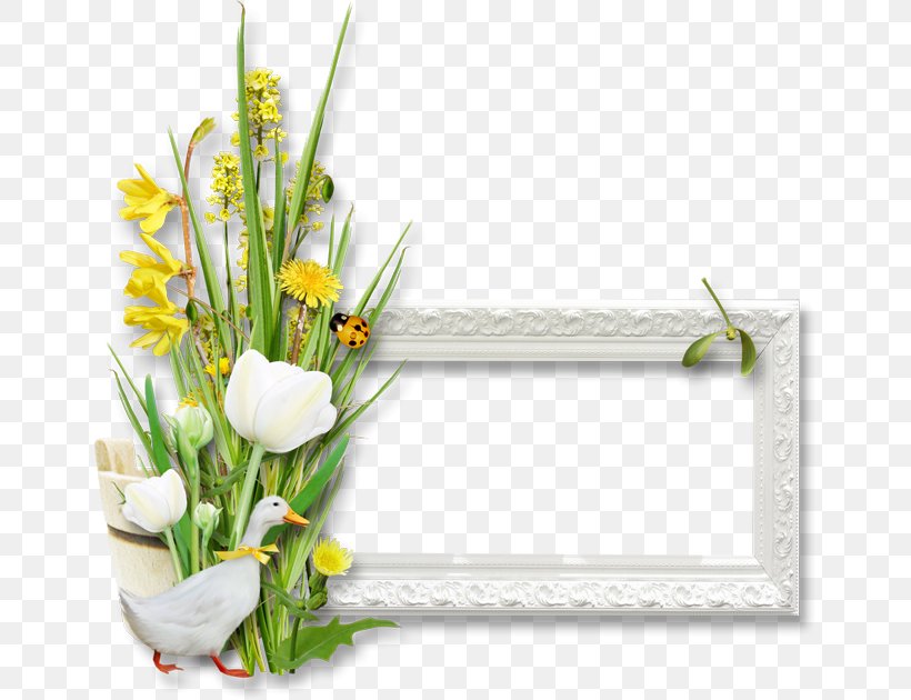 Picture Frames Floral Design Easter Photography, PNG, 650x630px, Picture Frames, Animation, Artificial Flower, Cut Flowers, Drawing Download Free