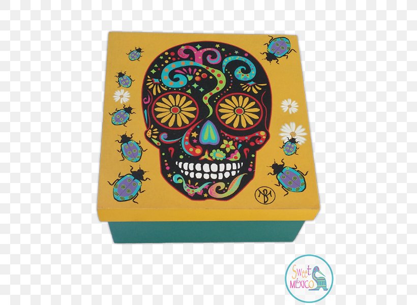 Calavera Handicraft Mexico Gift Skull, PNG, 500x600px, Calavera, Bead, Bone, Box, Gift Download Free