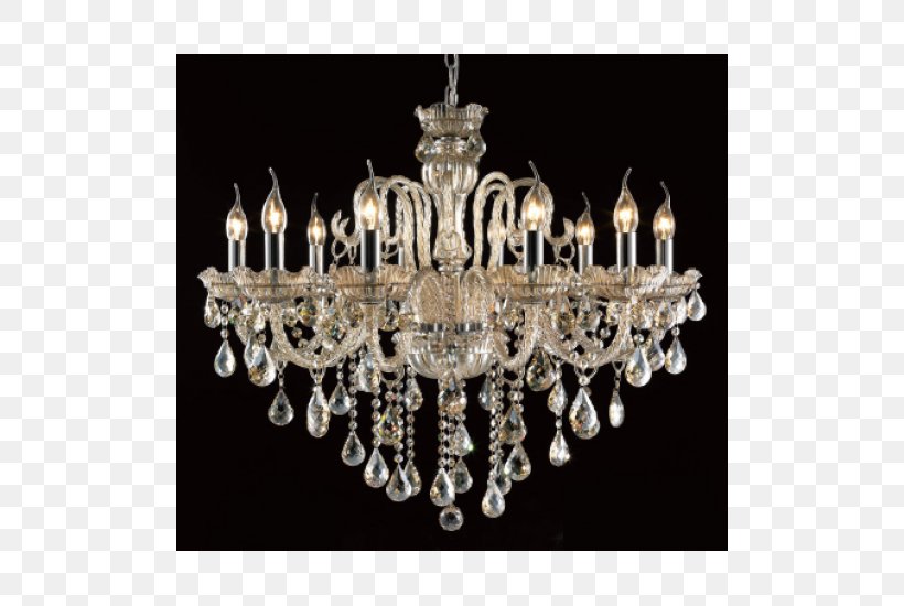 Incandescent Light Bulb Chandelier Crystal Glass, PNG, 500x550px, Light, Candle, Ceiling, Chandelier, Color Download Free