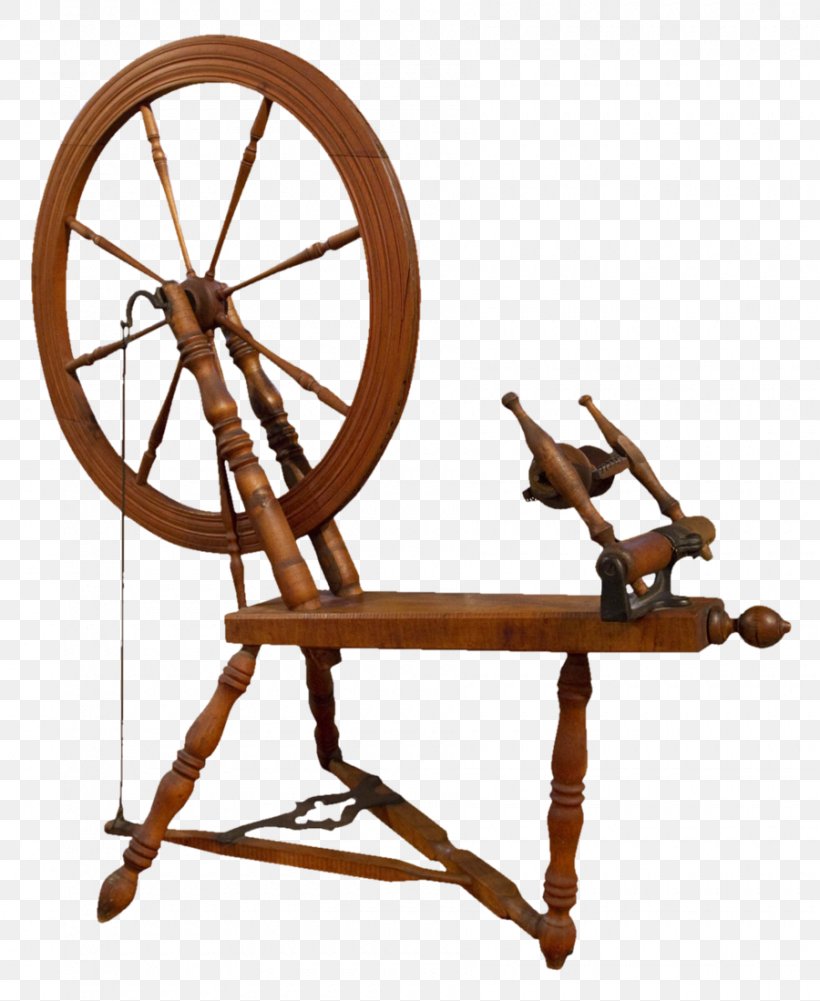 Spinning wheel for wool vintage Royalty Free Vector Image