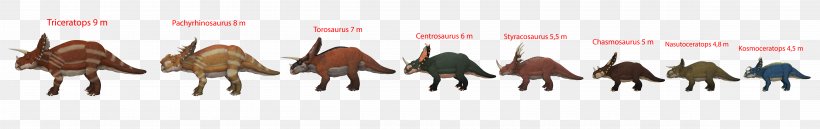 Triceratops Torosaurus Chasmosaurus Horned Dinosaurs Styracosaurus, PNG, 9500x1500px, Triceratops, Animal, Animal Figure, Art, Brush Download Free