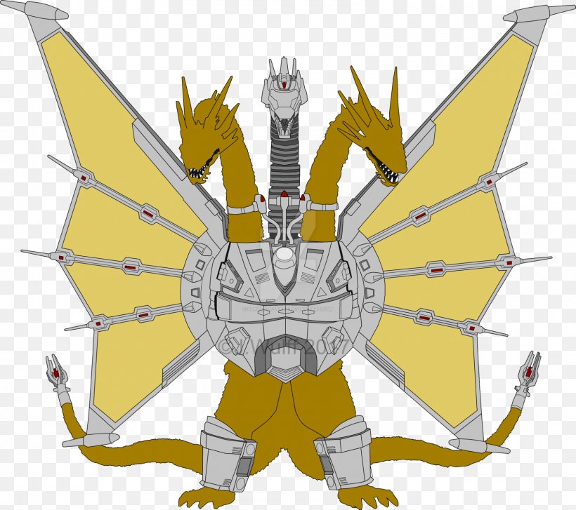 King Ghidorah Mechagodzilla Gigan Battra, PNG, 1600x1420px, King Ghidorah, Anguirus, Art, Battra, Cartoon Download Free