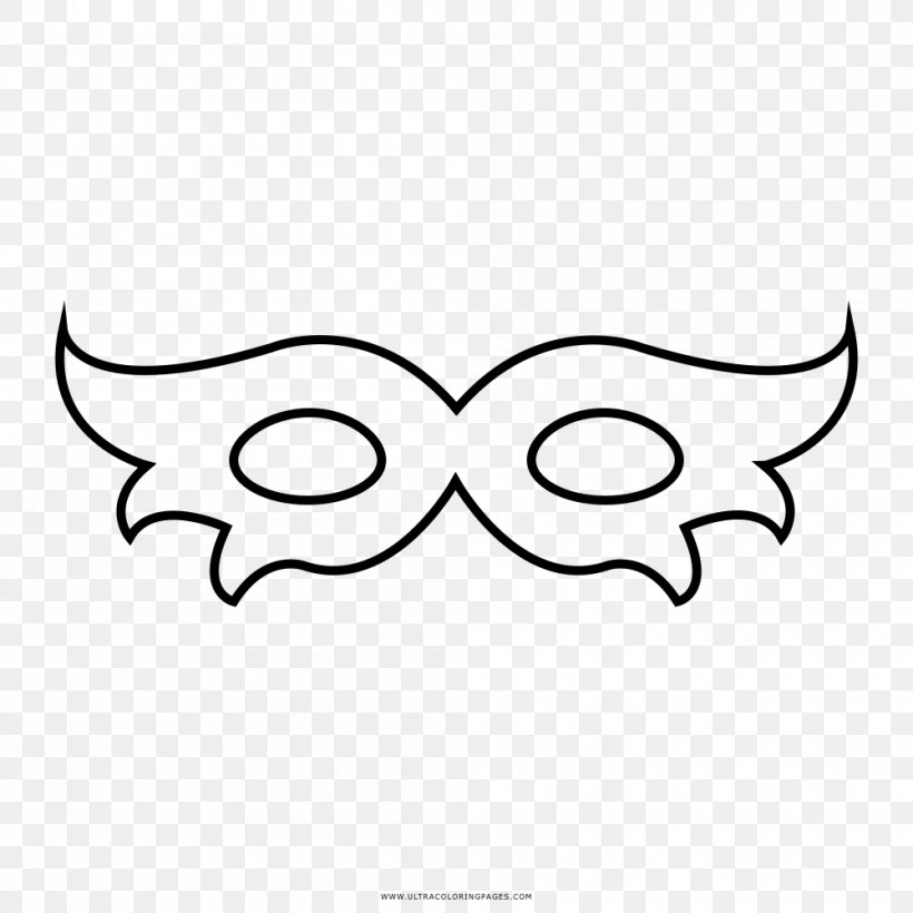 Mask Carnival Drawing Coloring Book Clip Art, PNG, 1000x1000px, Mask, Artwork, Black, Black And White, Carnival Download Free