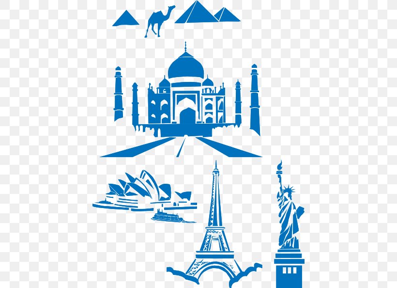 Taj Mahal New7Wonders Of The World Landmark Clip Art, PNG, 438x594px, Sydney Opera House, Area, Blue, Brand, Building Download Free