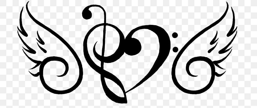 Musical Note Clef Treble, PNG, 800x347px, Watercolor, Cartoon, Flower, Frame, Heart Download Free
