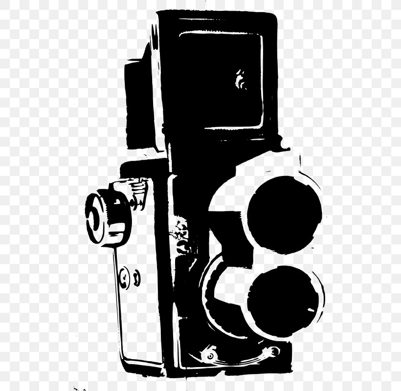 Photographic Film Movie Camera Clip Art, PNG, 519x800px, Photographic Film, Black And White, Camera, Camera Accessory, Communication Download Free