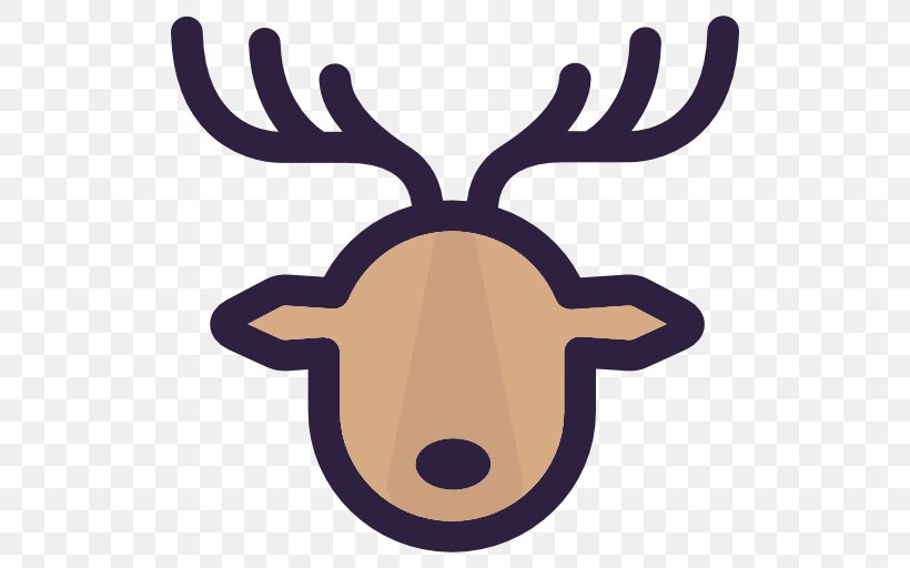 Reindeer Free Download, PNG, 512x512px, Icon Design, Antler, Christmas, Deer, Horn Download Free