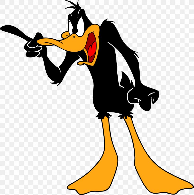 Daffy Duck Donald Duck Bugs Bunny Melissa Duck, PNG, 1266x1273px, Daffy Duck, Artwork, Beak, Bird, Black And White Download Free