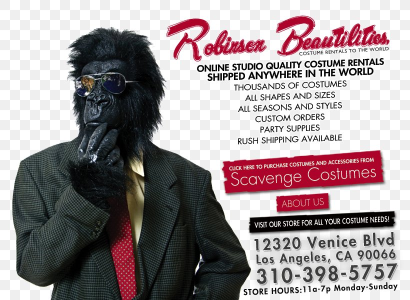 Robinson Beautilities The Costume House Advertising Venice, PNG, 800x600px, Advertising, Brand, Costume, Los Angeles, Renting Download Free