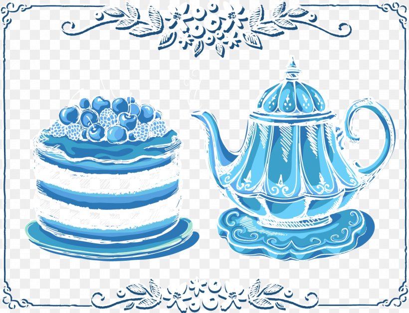 Teapot Clip Art, PNG, 1341x1030px, Tea, Artwork, Blue, Blue And White Porcelain, Calligraphy Download Free