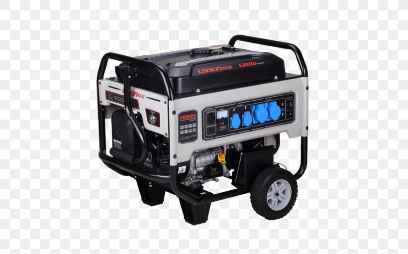 Electric Generator Three-phase Electric Power Engine-generator Loncin Holdings, PNG, 510x510px, Electric Generator, Ampere, Automotive Exterior, Electricity, Engine Download Free