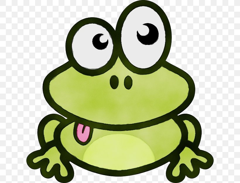 Green Frog True Frog Toad Facial Expression, PNG, 640x626px, Watercolor, Cartoon, Facial Expression, Frog, Green Download Free