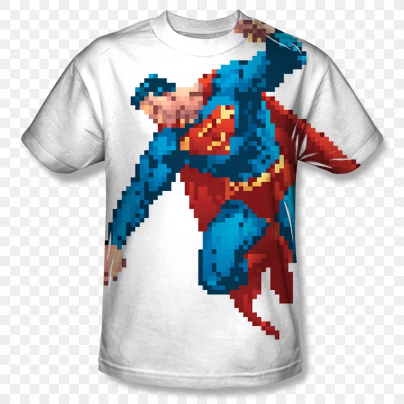 Printed T-shirt Superman Top, PNG, 1000x1000px, Tshirt, Active Shirt, Batman V Superman Dawn Of Justice, Blue, Bluza Download Free