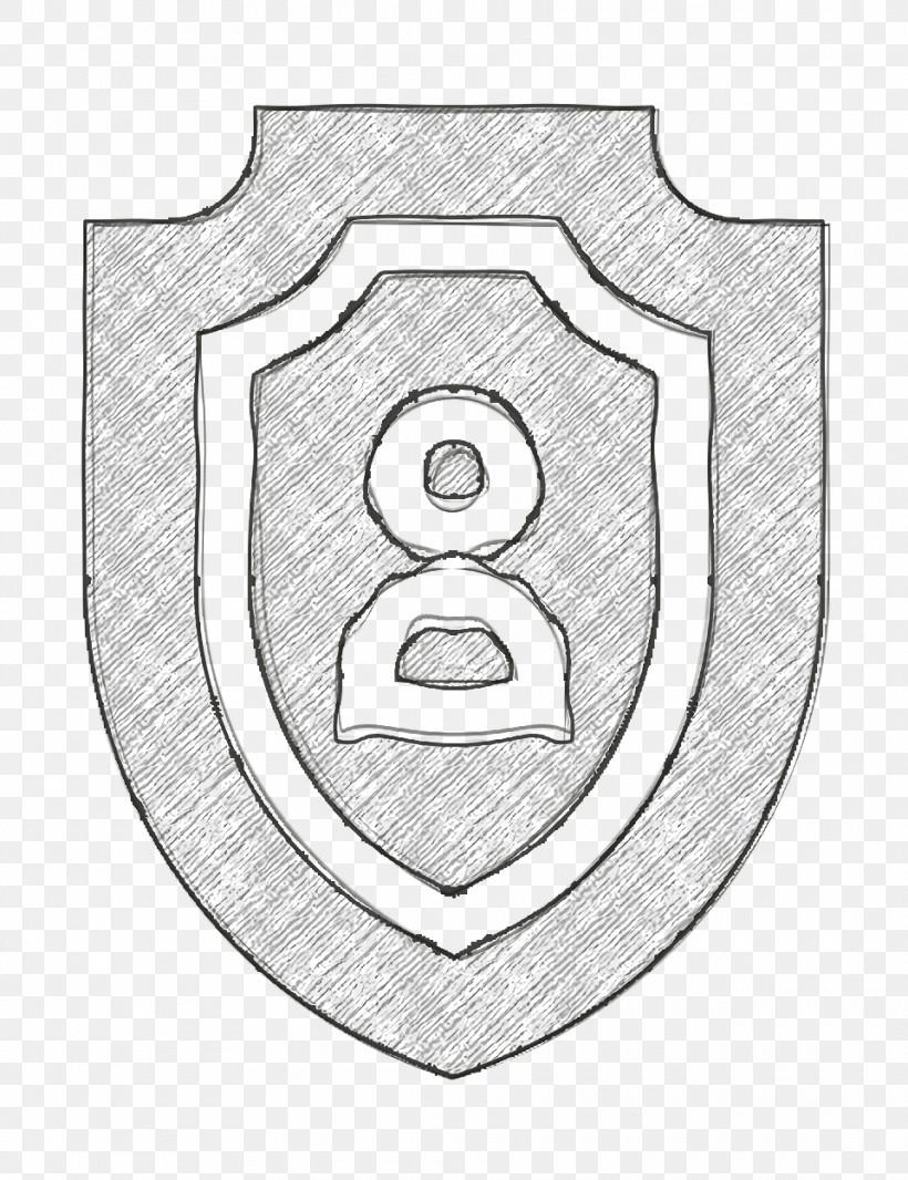 Personal Security Icon Employment Icon Shield Icon, PNG, 960x1248px, Personal Security Icon, Black, Black And White, Circle, Drawing Download Free