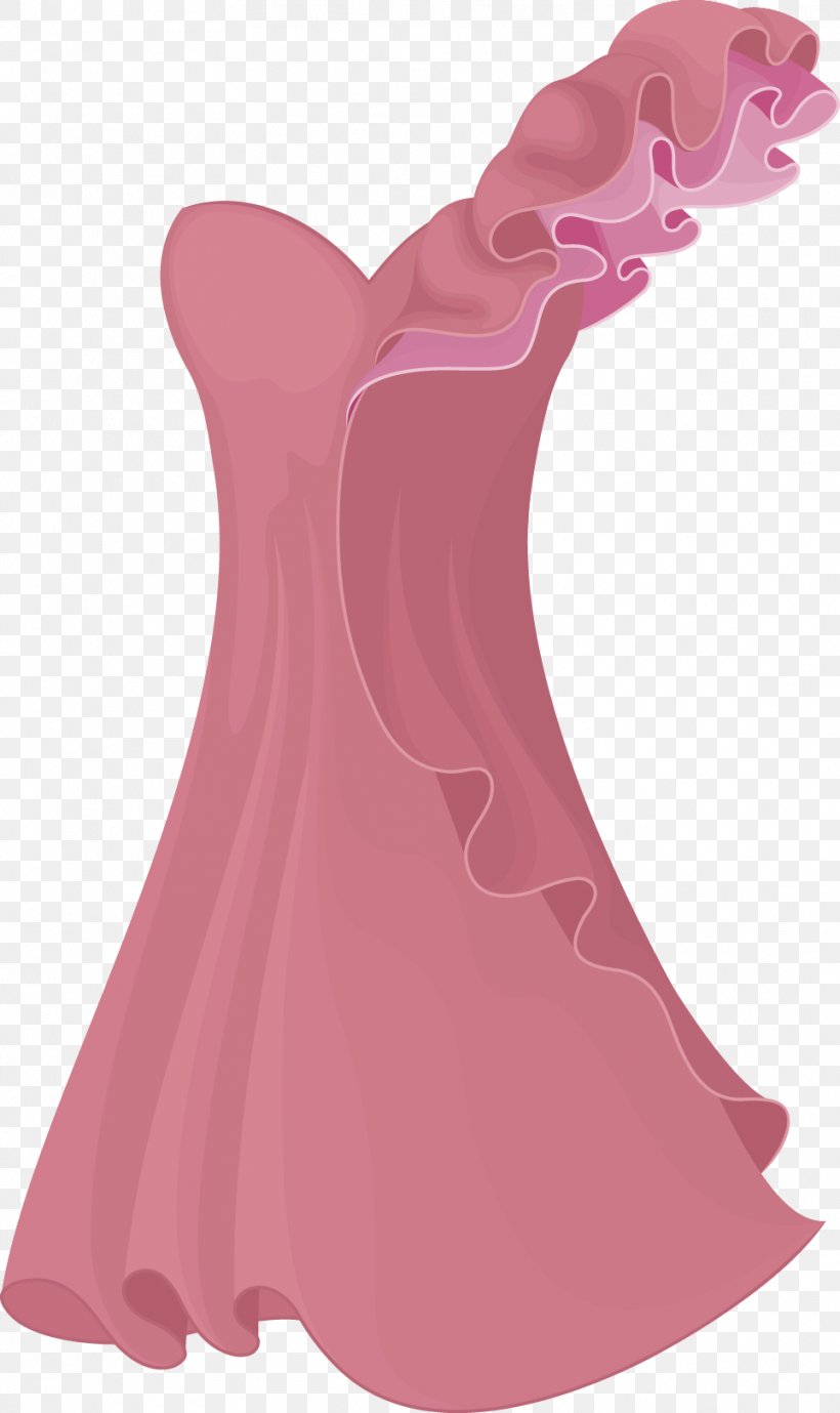 Pink Dress, PNG, 963x1620px, Pink, Clothing, Designer, Drawing, Dress Download Free