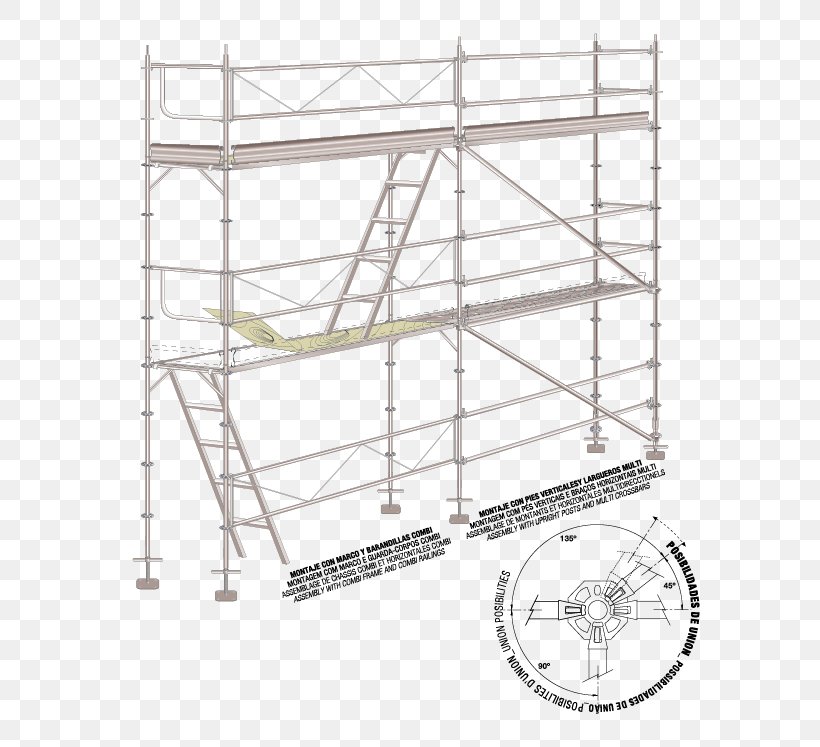 Scaffolding Architectural Engineering Structure Formwork Facade, PNG, 614x747px, Scaffolding, Architectural Engineering, Area, Centring, Deck Railing Download Free
