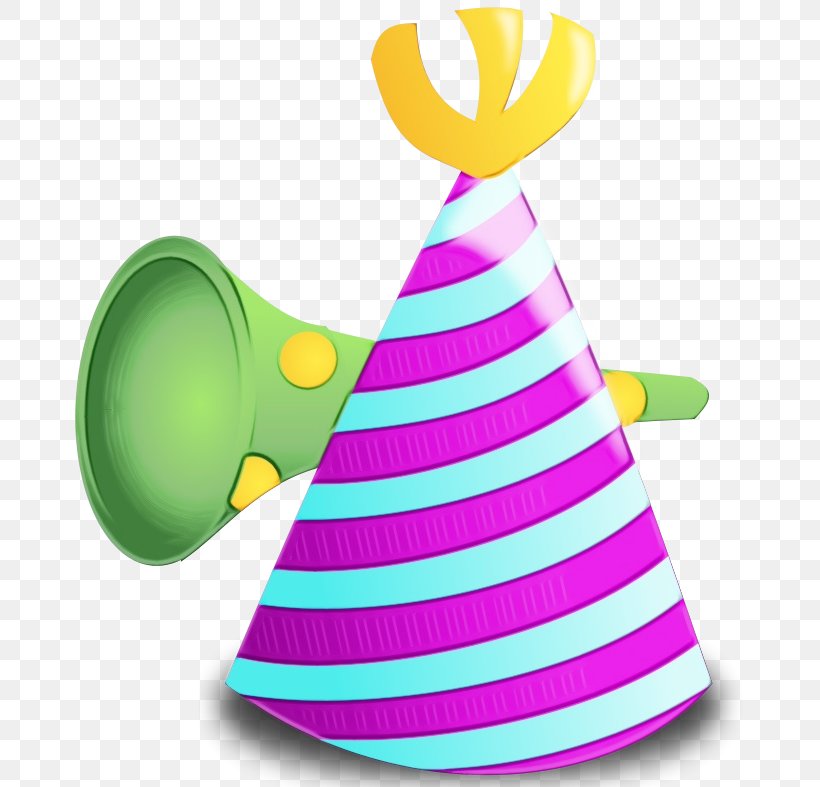 Birthday Party Hat, PNG, 670x787px, Watercolor, Birthday, Cone, Costume Accessory, Costume Hat Download Free
