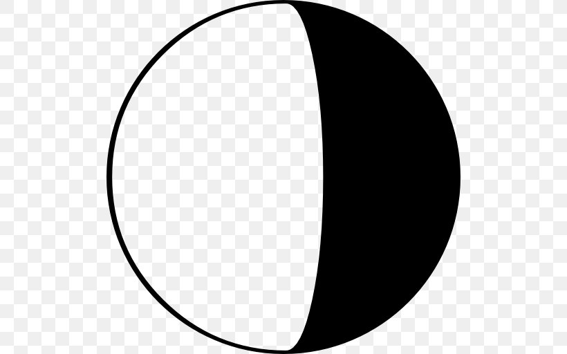 Moon Lunar Phase Impact Crater Symbol, PNG, 512x512px, Moon, Area, Black, Black And White, Crescent Download Free