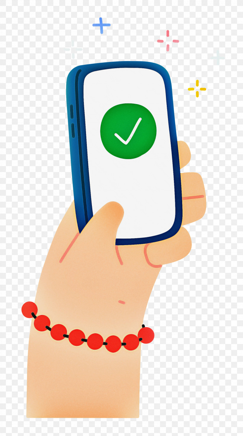 Phone Checkmark Hand, PNG, 1394x2500px, Phone, Biology, Cartoon, Checkmark, Geometry Download Free
