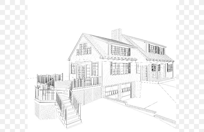Architecture Deck House Porch Sketch, PNG, 673x532px, Architecture, Artwork, Black And White, Building, Cottage Download Free
