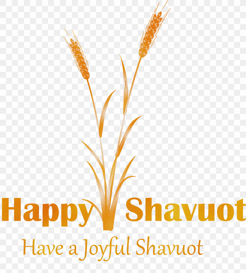 Text Grass Family Font Plant Logo, PNG, 2695x2999px, Happy Shavuot, Grass Family, Line, Logo, Paint Download Free