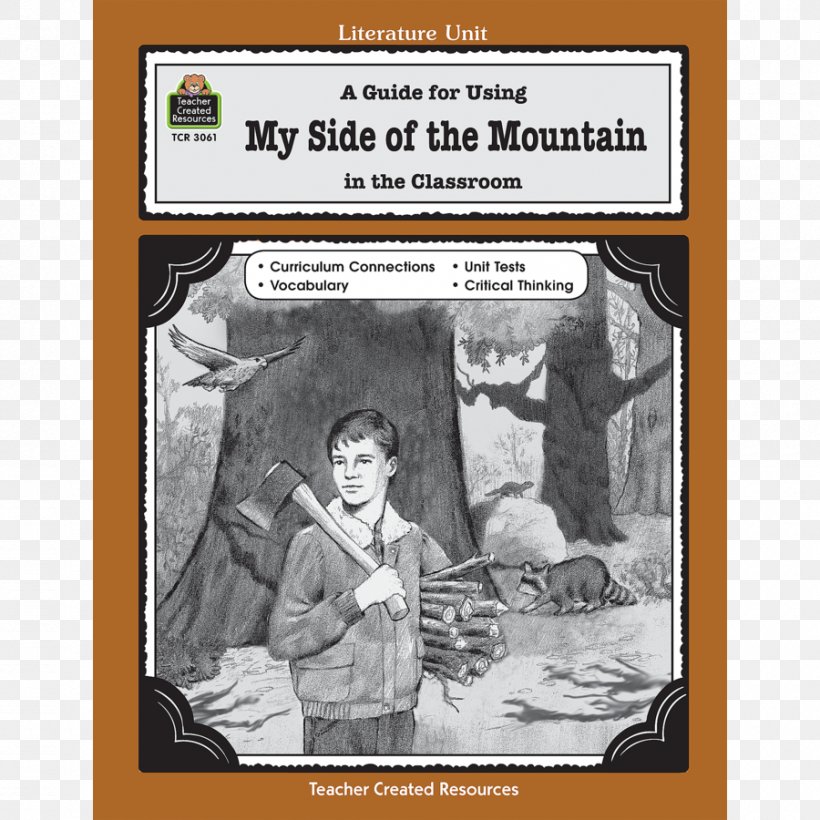 A Guide For Using My Side Of The Mountain In The Classroom Book Literature Novel, PNG, 900x900px, Book, Black And White, Cartoon, Cliffsnotes, Comics Download Free