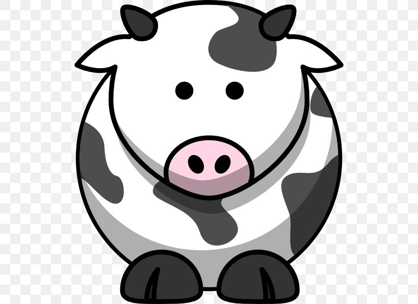 Cattle Cartoon Drawing Clip Art, PNG, 528x598px, Cattle, Animation, Artwork, Black And White, Cartoon Download Free