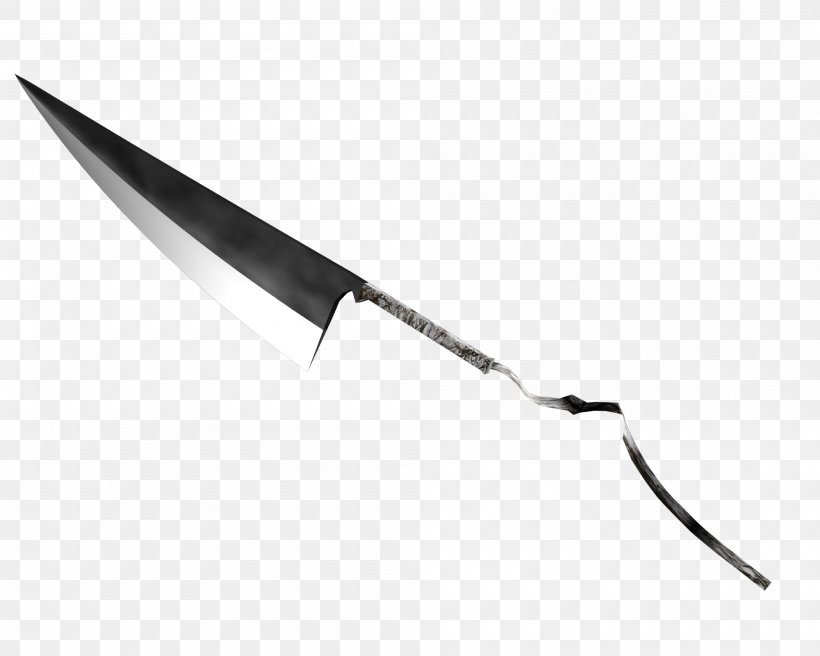 Knife Zangetsu Tool Blade Kitchen Knives, PNG, 2000x1600px, Knife, Black And White, Blade, Bowie Knife, Cold Weapon Download Free