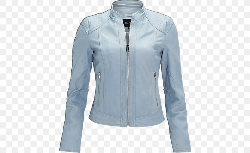 Leather Jacket Outerwear Sleeve, PNG, 500x500px, Leather Jacket, Blue, Electric Blue, Jacket, Leather Download Free