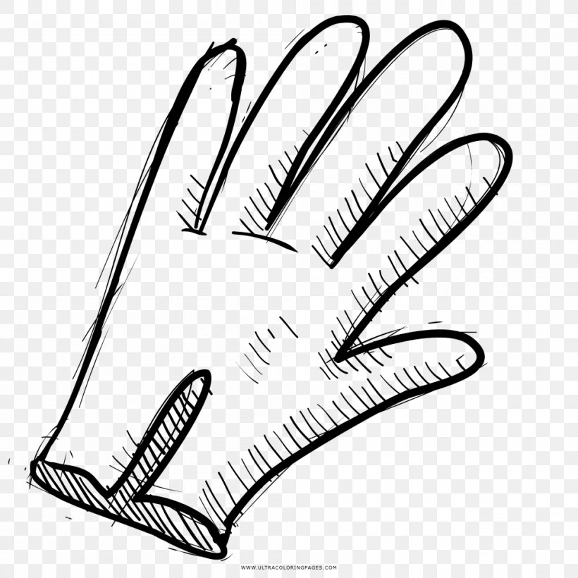Drawing Glove Black And White Coloring Book Line Art, PNG, 1000x1000px, Drawing, Area, Artwork, Ausmalbild, Black And White Download Free