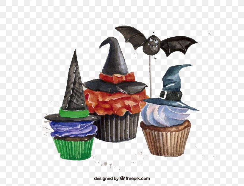 Halloween Watercolor Painting Clip Art, PNG, 626x626px, Halloween, Cake, Cupcake, Dessert, Drawing Download Free