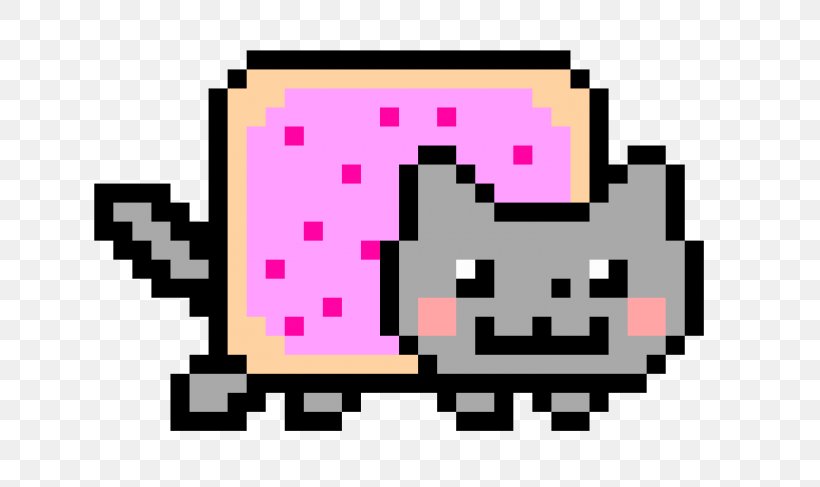 Nyan Cat Pixel Art YouTube Tenor, PNG, 700x487px, Nyan Cat, Cat, Conversation, Drawing, Fan Art Download Free