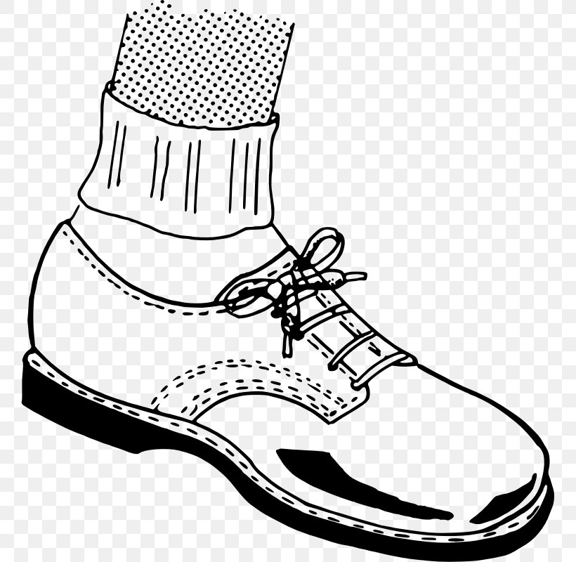 Oxford Shoe Shoelaces Boot Clip Art, PNG, 759x800px, Oxford Shoe, Ariat, Artwork, Black, Black And White Download Free