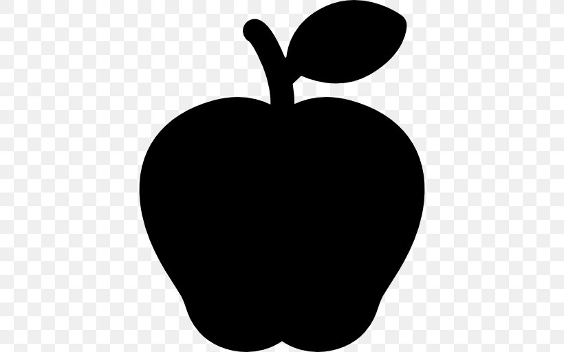 Apple, PNG, 512x512px, Apple, Black, Black And White, Food, Fruit Download Free