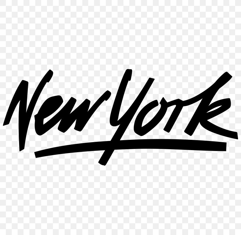 New York City Logo Sticker Wall Decal, PNG, 800x800px, New York City, Black, Black And White, Brand, Calligraphy Download Free