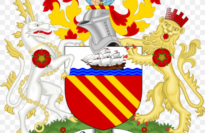 Symbols Of Manchester Royal Coat Of Arms Of The United Kingdom Heraldry, PNG, 830x540px, Watercolor, Cartoon, Flower, Frame, Heart Download Free