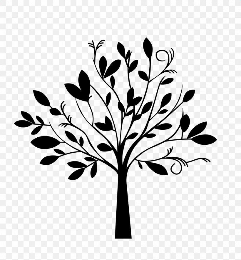 Wall Decal Sticker, PNG, 949x1024px, Wall, Black And White, Branch, Flora, Flower Download Free