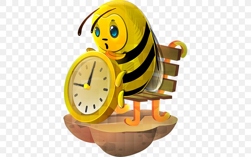 Bee Download ICO Icon, PNG, 512x512px, Bee, Alarm Clock, Apple Icon Image Format, Clock, Csssprites Download Free