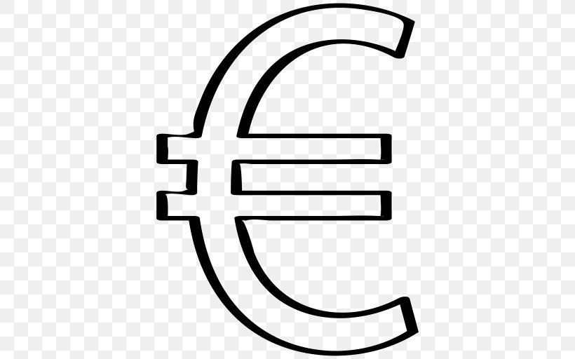 Finance Money Euro, PNG, 512x512px, 1 Euro Coin, Finance, Area, Black, Black And White Download Free