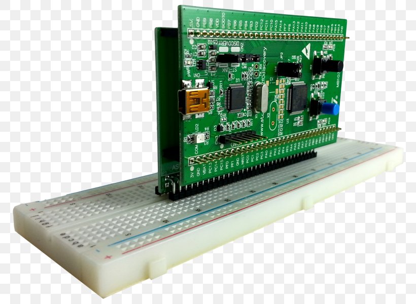 Microcontroller Computer Hardware Electronic Component TV Tuner Cards & Adapters Electronics, PNG, 800x600px, Microcontroller, Central Processing Unit, Circuit Component, Circuit Prototyping, Computer Download Free